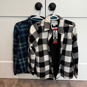 2 Orvis flannel women’s tops size medium